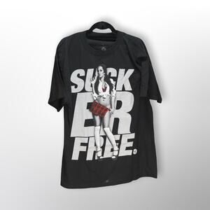 The Sucker Free Black Shirt by Two in the Shirt (T.I.T.S.) in Large